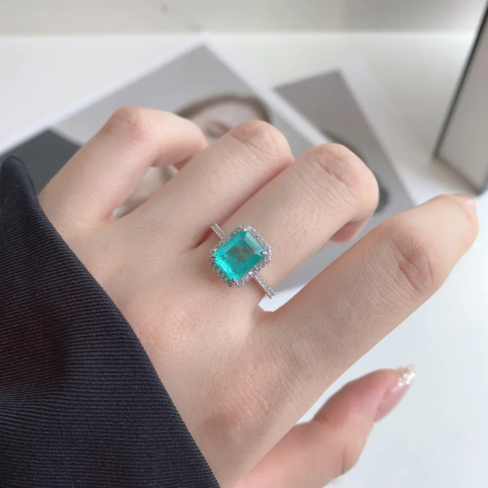 Vintage Rectangle Cubic Zirconia Party Ring 70200129 - image1