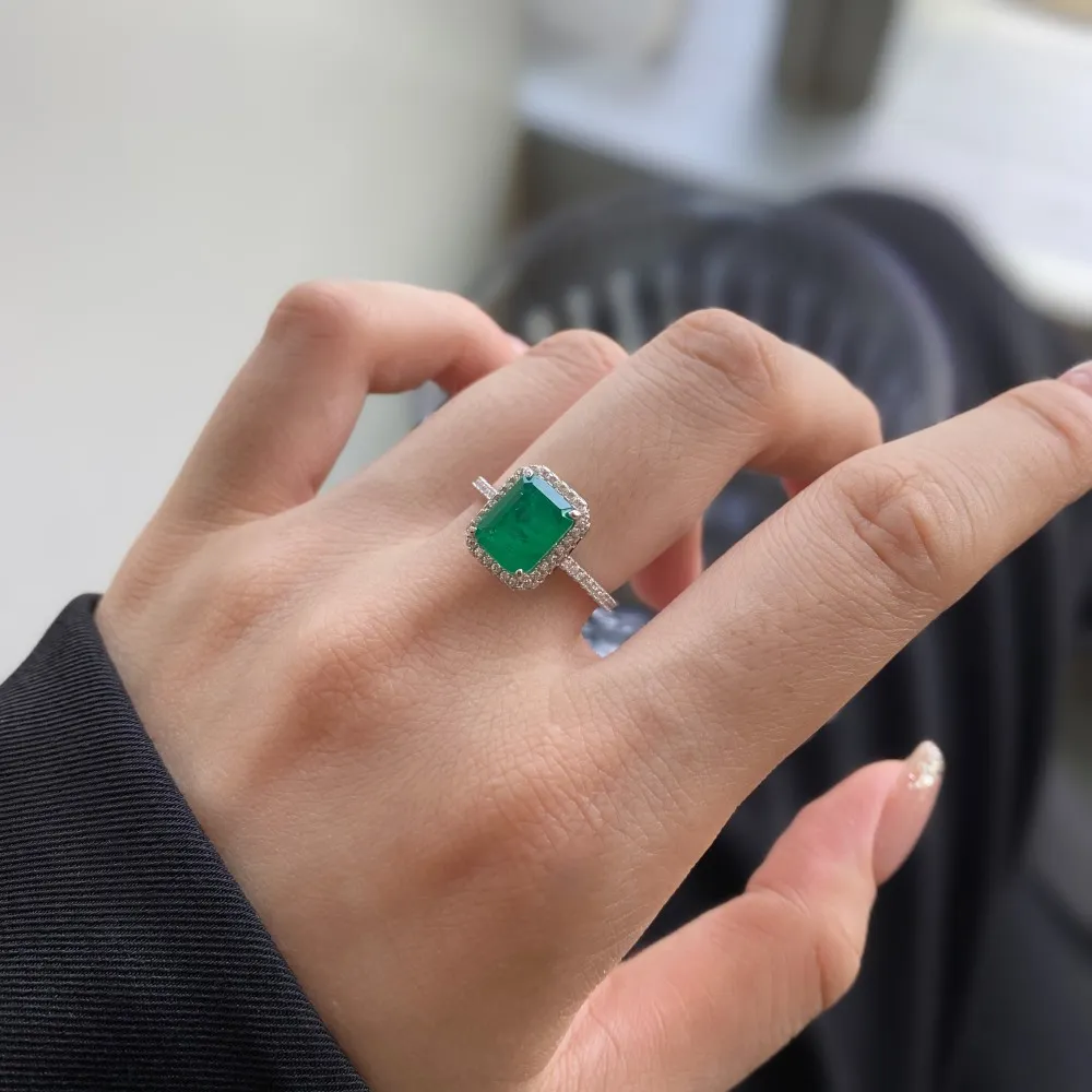 Vintage Rectangle Cubic Zirconia Party Ring 70200129 - image2