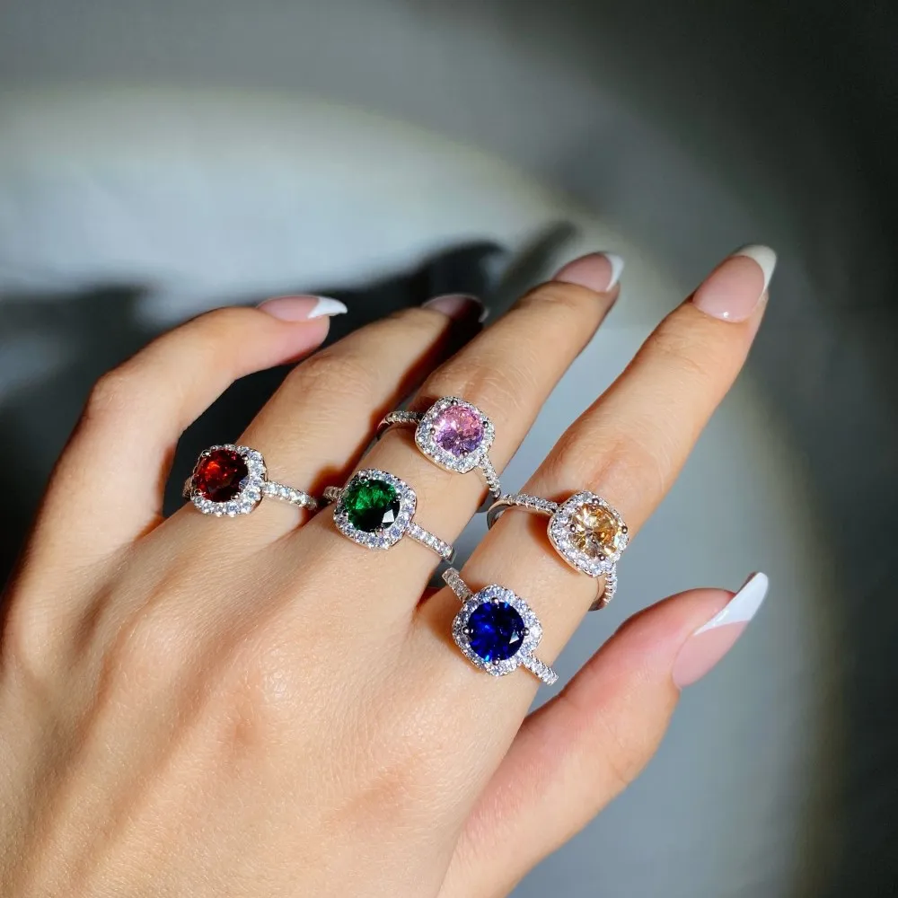 Vintage 5A Round Cubic Zirconia Party Ring 70200134 - image3