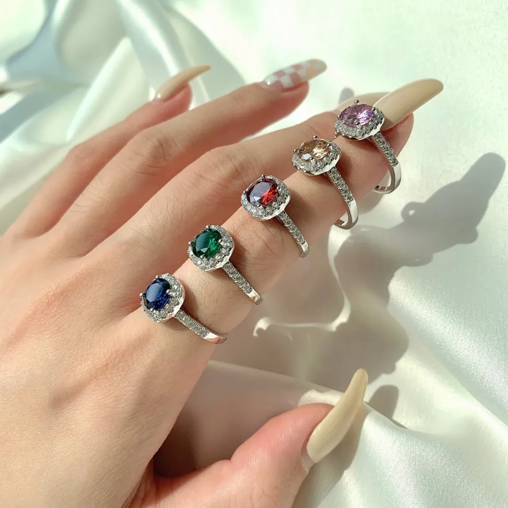 Vintage 5A Round Cubic Zirconia Party Ring 70200134 - image4