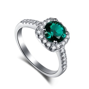 Vintage 5A Round Cubic Zirconia Party Ring 70200134