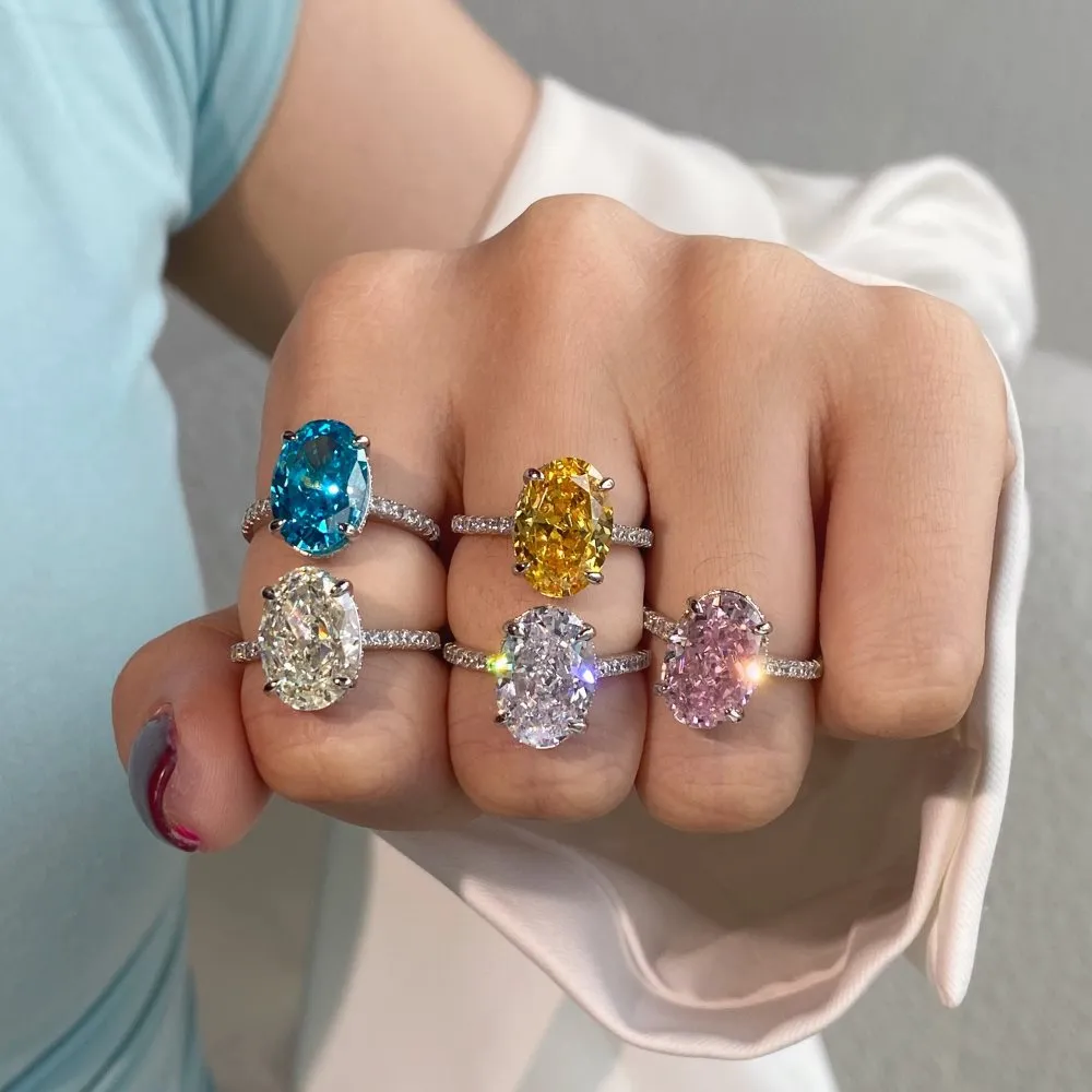 Luxury 8A Oval Cubic Zirconia Party Ring 70200135 - image5