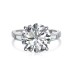 Sparkle Round Cubic Zirconia Wedding Party Ring 70200136