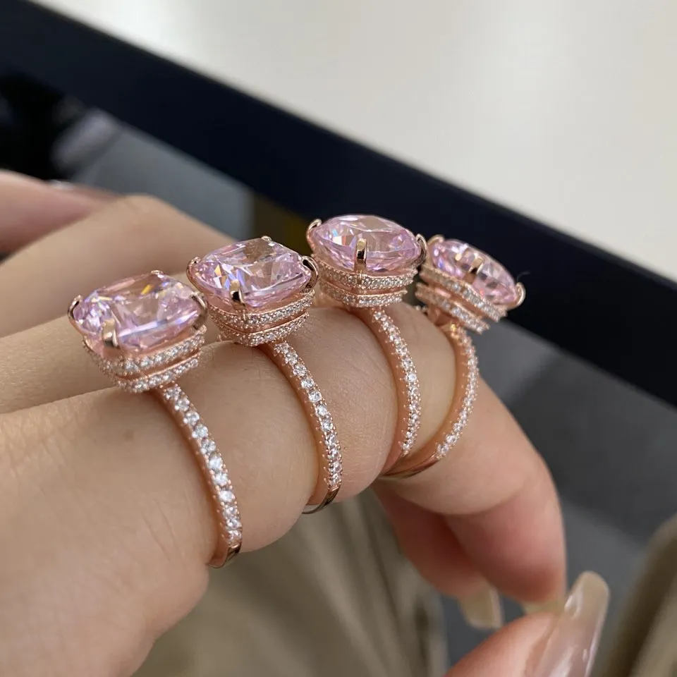 Sparkle Square Cubic Zirconia Wedding Party Ring 70200137 - image2