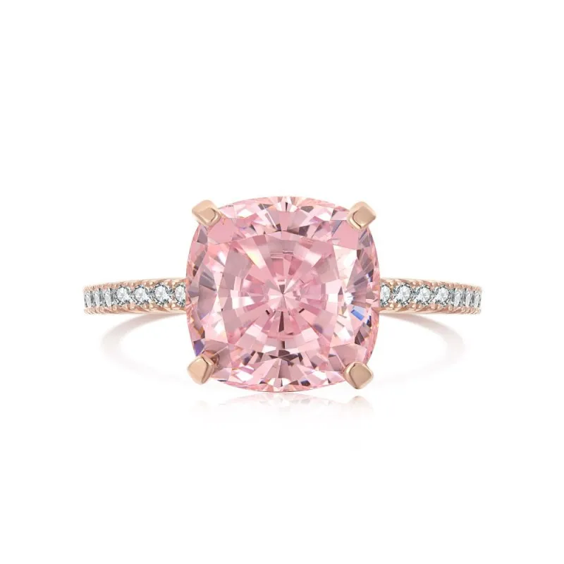 Sparkle Square Cubic Zirconia Wedding Party Ring 70200137