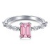 Minimalism Cubic Zirconia Party Ring 70200138