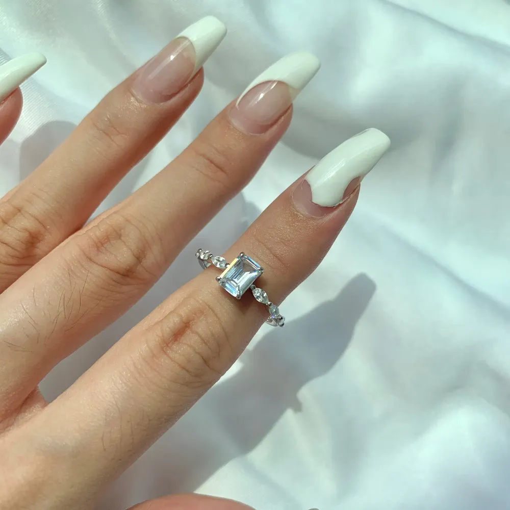 Minimalism Cubic Zirconia Party Ring 70200138 - image3