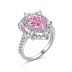 Sparkle Pink Waterdrop Cubic Zirconia Wedding Party Ring 70200139