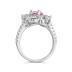 Sparkle Pink Waterdrop Cubic Zirconia Wedding Party Ring 70200139