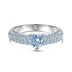 Sparkle Cubic Zirconia Heart Wedding Party Ring 70200140