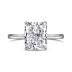 Luxury 8A Rectangle Cubic Zirconia Party Ring 70200141
