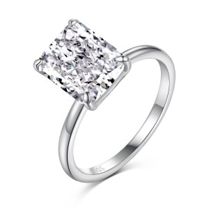 Luxury 8A Rectangle Cubic Zirconia Party Ring 70200141