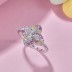 Sparkle Cubic Zirconia Clover Flower Ring 70200142