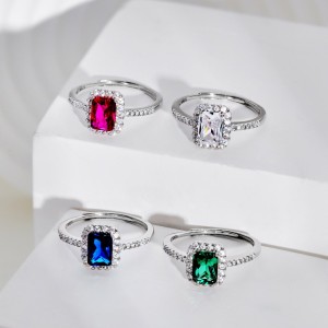 Sparkle Minimalism Cubic Zirconia Party Ring 70200143