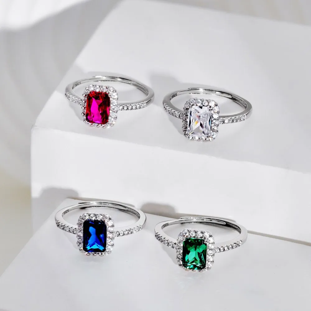 Sparkle Minimalism Cubic Zirconia Party Ring 70200143 - image1