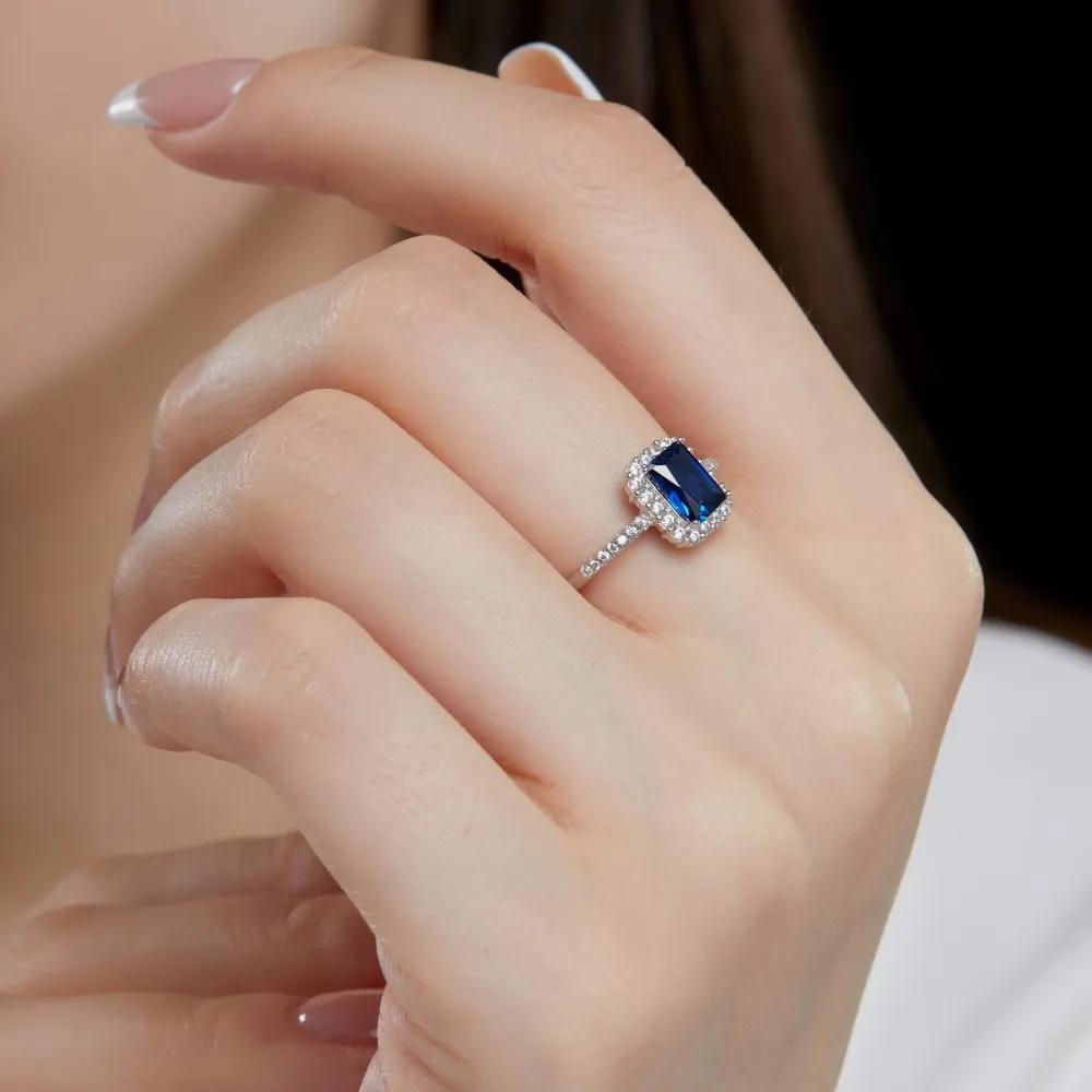 Sparkle Minimalism Cubic Zirconia Party Ring 70200143 - image3