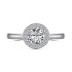 Classical Round Cubic Zirconia Party Ring 70200145