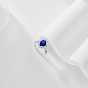 Classical Oval Cluster Cubic Zirconia Party Ring 70200152