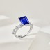 Sparkle Blue Cubic Zirconia Party Wedding Ring 70200154