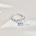 Sparkle Blue Cubic Zirconia Party Wedding Ring 70200154