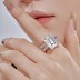 Full 8A Rectangle Cubic Zirconia Party Wedding Ring 70200156