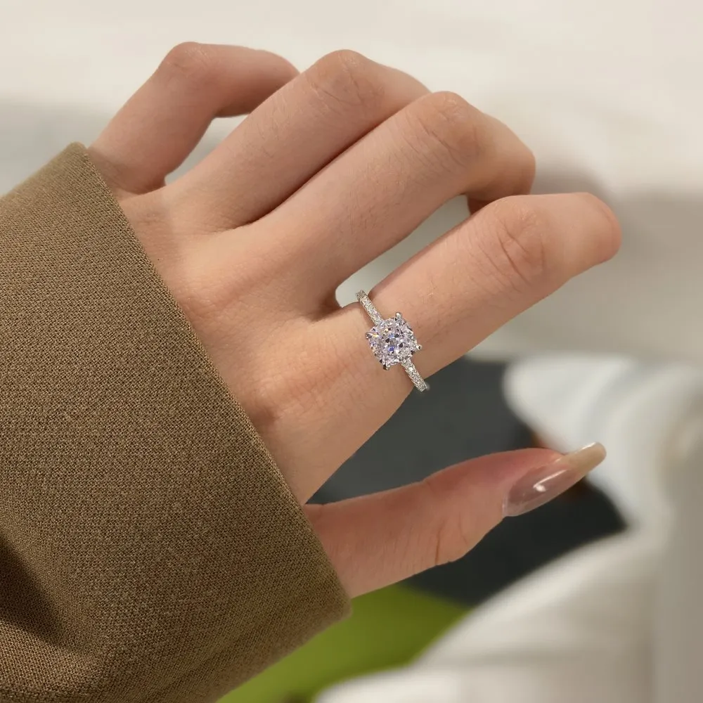 8A Raden Square Cubic Zirconia Party Wedding Ring 70200157 - image2