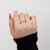Minimalist 8A Cubic Zirconia Party Wedding Ring 70200163