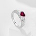 Vintage Heart Cubic Zirconia Party Wedding Ring 70200164