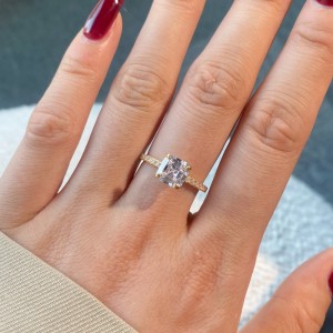 Minimalist Square Cubic Zirconia Party Ring 70200166