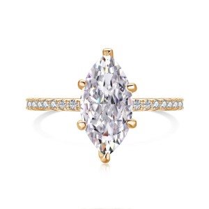 Minimalist 8A Horse Eye Cubic Zirconia Party Ring 70200167