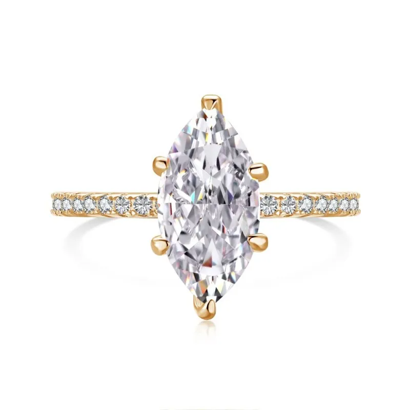Minimalist 8A Horse Eye Cubic Zirconia Party Ring 70200167