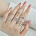 Unique V Shape Crown Cubic Zirconia Party Ring 70200170