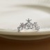 Unique V Shape Crown Cubic Zirconia Party Ring 70200170
