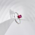 Minimalist Rectangle Heart Cubic Zirconia Party Ring 70200171