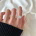 Sparkle Cluster Square Cubic Zirconia Party Ring 70200173