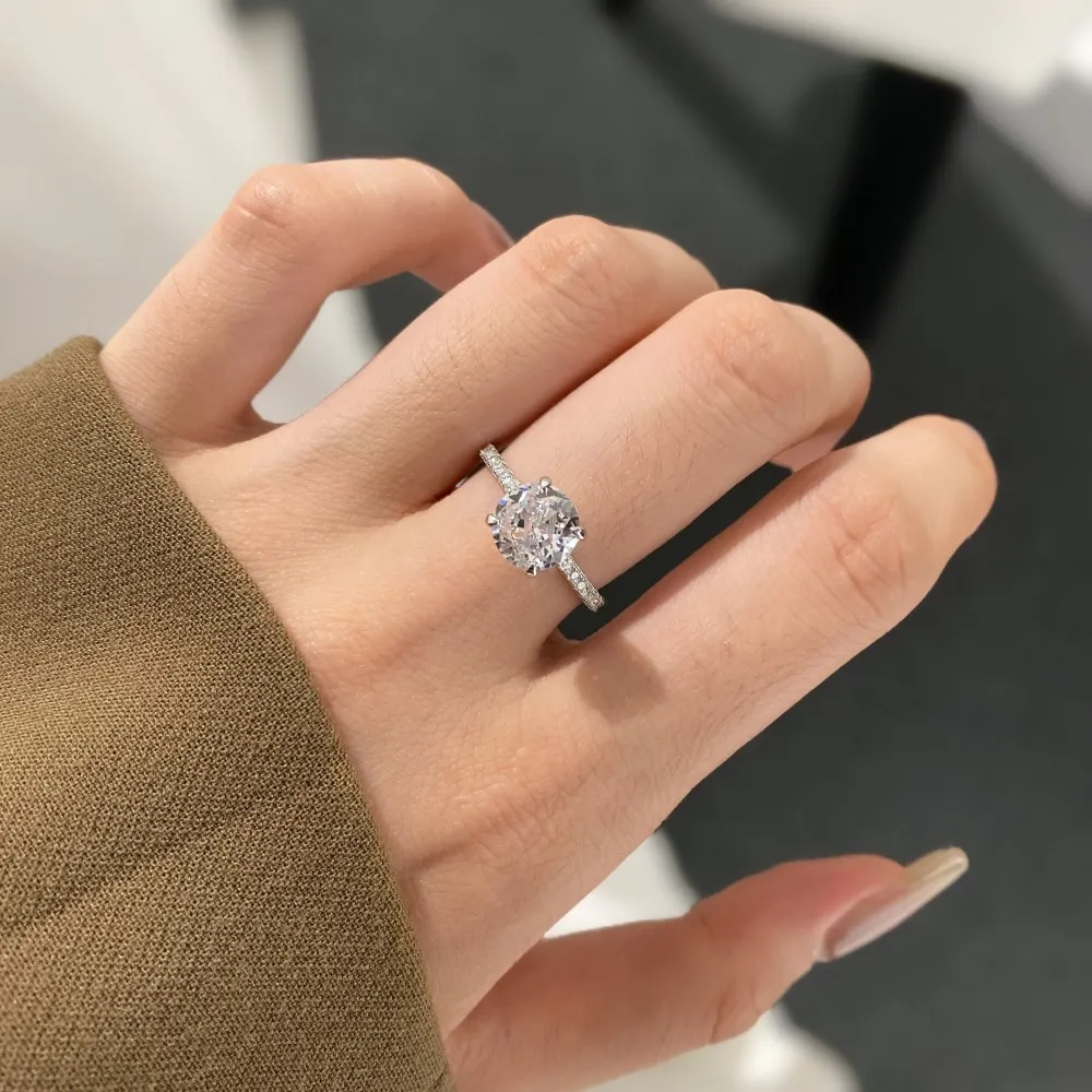 Sparkle 8A Round Cubic Zirconia Party Ring 70200174 - image2