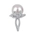 16mm Fresh Water Pearl Bow Wedding Party Ring 70200175