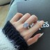 Luxury Sparkle Rectangle Cubic Zirconia Party Ring 70200176