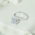 8A Square Cubic Zirconia Solitaire Wedding Party Ring 70200179