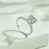 8A Square Cubic Zirconia Solitaire Wedding Party Ring 70200179