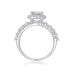 Stackable Sparkle Oval Cubic Zirconia Party Ring 70200180