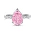 8A Waterdrop Pink Cubic Zirconia Wedding Party Ring 70200183