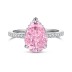 8A Waterdrop Pink Cubic Zirconia Wedding Party Ring 70200183