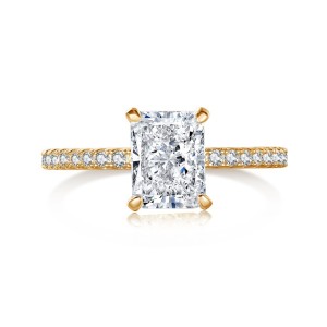 Sparkle 8A Rectangle Cubic Zirconia Party Ring 70200186
