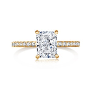 Sparkle 8A Rectangle Cubic Zirconia Party Ring 70200186