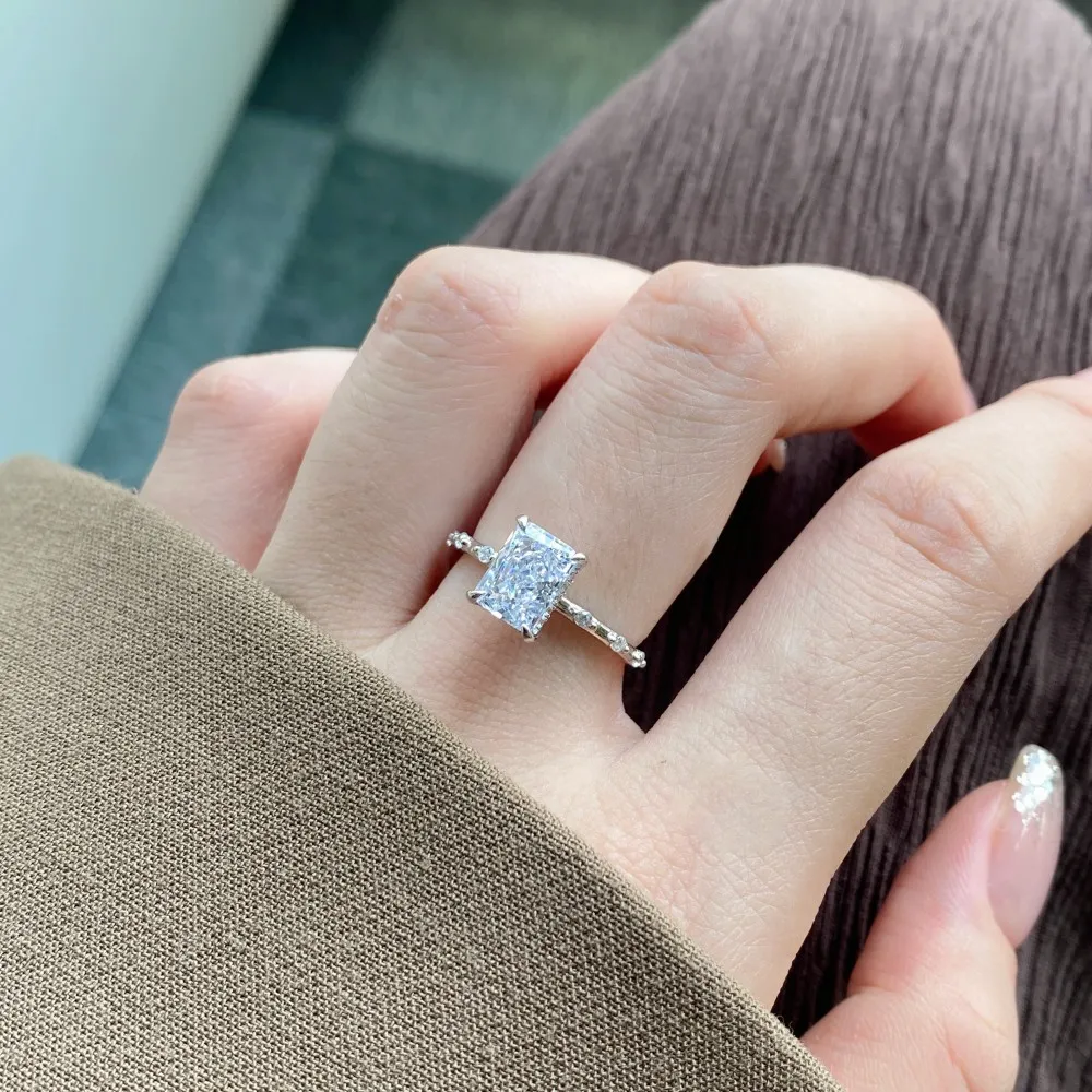 925 Sterling Silver Shiny Zirconia Solitaire Ring 70200191 - image2