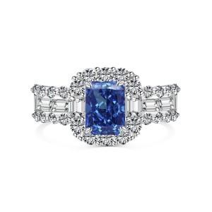 925 Sterling Silver Shiny Zirconia Solitaire Ring 70200198