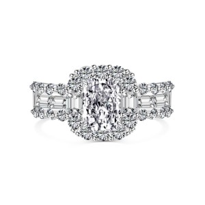 925 Sterling Silver Shiny Zirconia Solitaire Ring 70200198