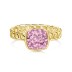 925 Sterling Silver Square Zirconia Solitaire Chain Ring 70200207