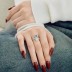 925 Sterling Silver Triangle Zirconia Solitaire Ring 70200209